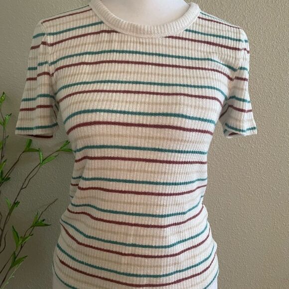 Abercrombie & Fitch Stripped Tee Crew Neck Shirt | Size S - Picture 10 of 10